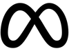 Meta logo black