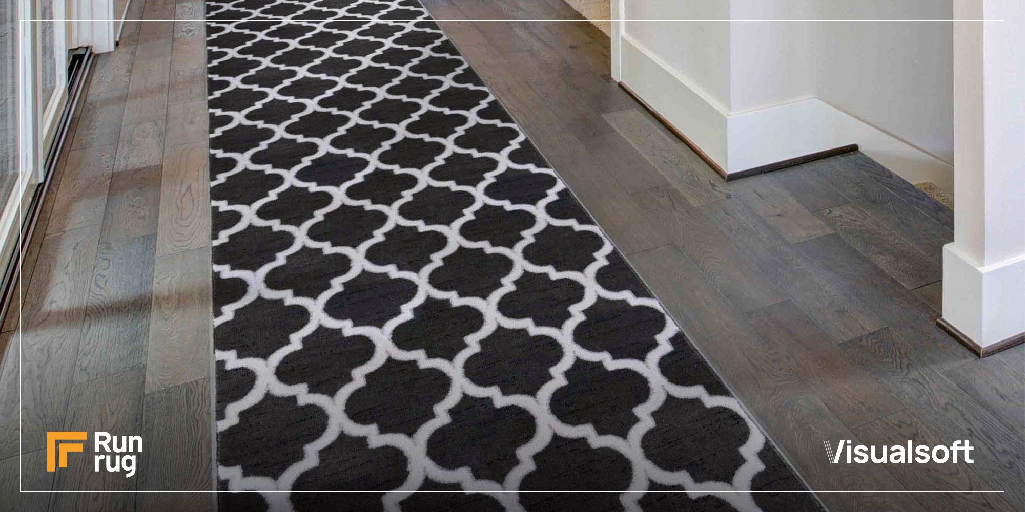 Runrug's rug on a floor